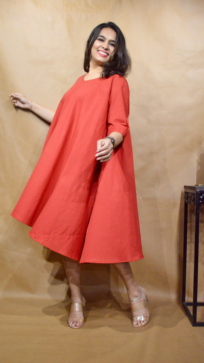 The Ember Haze Tent Dress