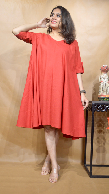 The Ember Haze Tent Dress