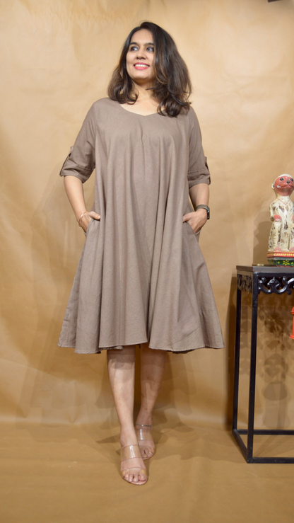 The Cocoa Dusk Tent Dress