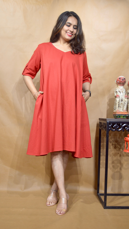 The Ember Haze Tent Dress