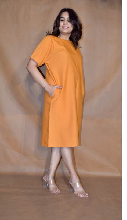 Everyday Ease Tee Dress – Golden Dune