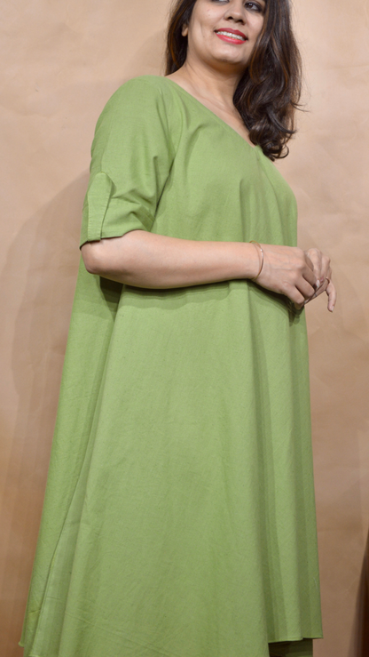 The Pistachio Veil Tent Dress