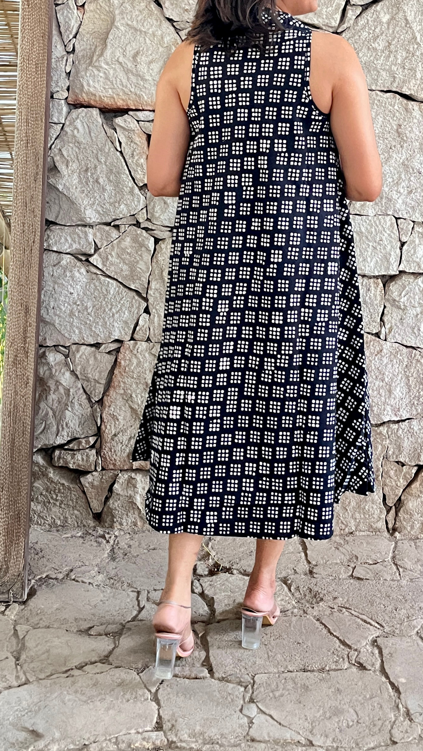 Checkmate Monchrome Circular Dress