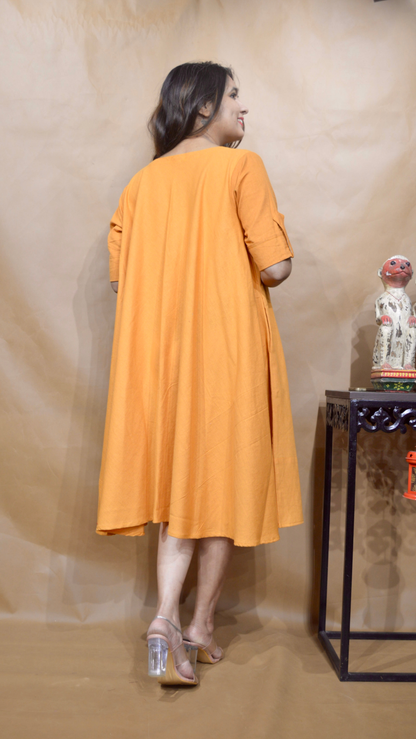 The Marigold Glow Tent Dress
