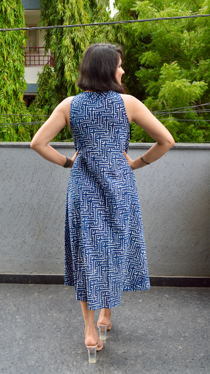 Indigo Circular Dress