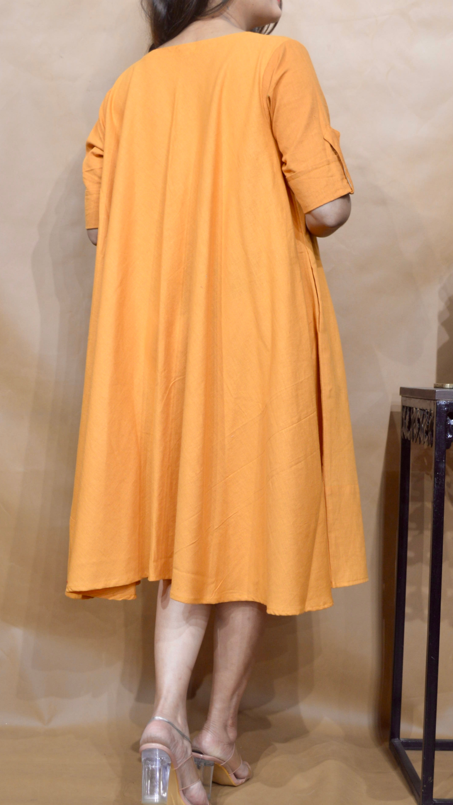 The Marigold Glow Tent Dress