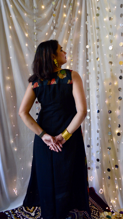 The Amaira Black and Red Cocktail Dress