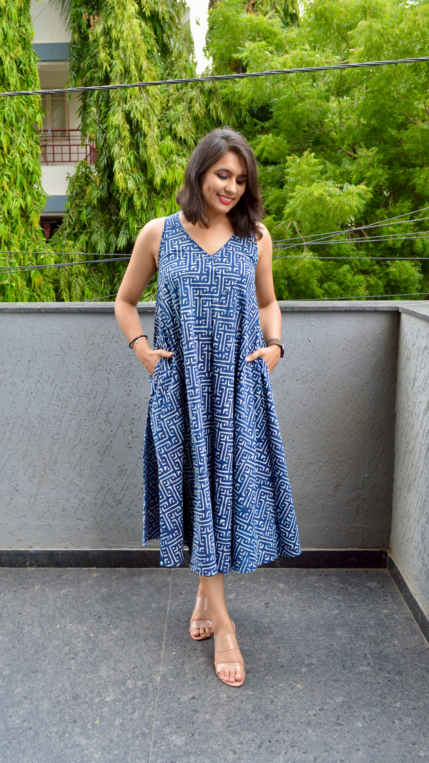 Indigo Circular Dress