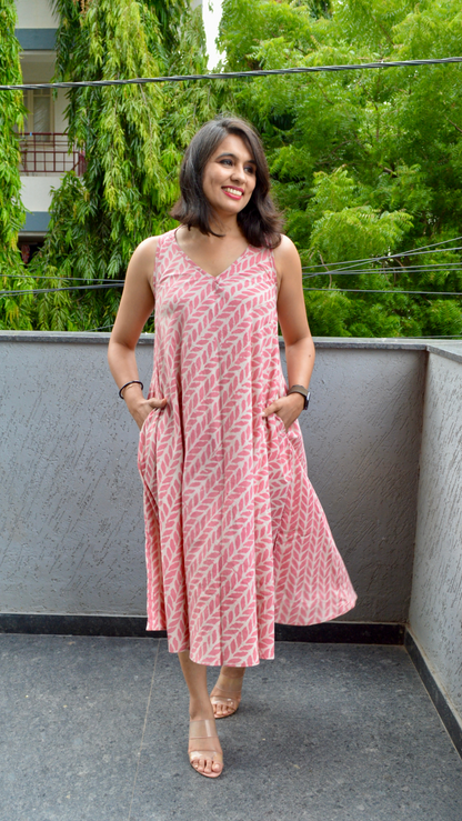 Powder Pink Circular Dress