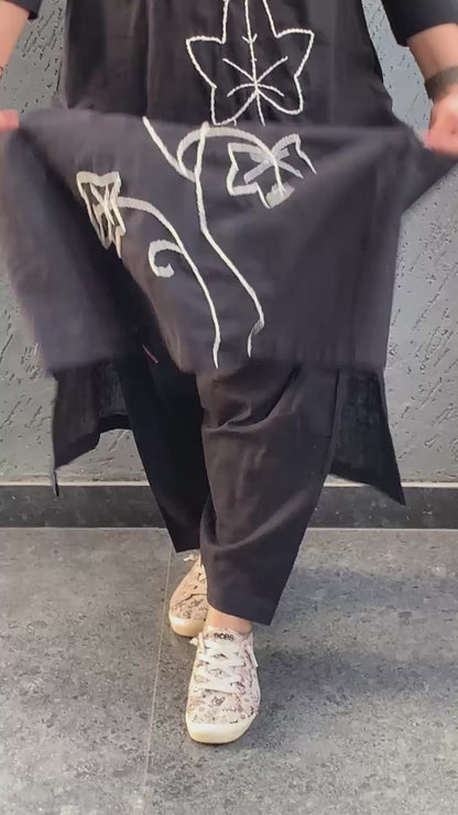 Classic Black Co-ord Set (Echoes of Winter)