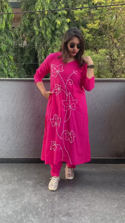 Pink Petal  Co-ord Set (Echoes of Winter)