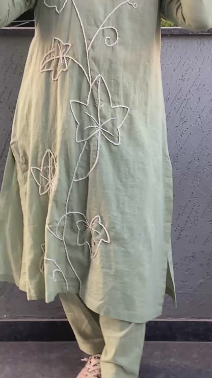 Sage Green Co-ord Set (Echoes of Winter)